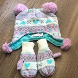 Beanie and glove set